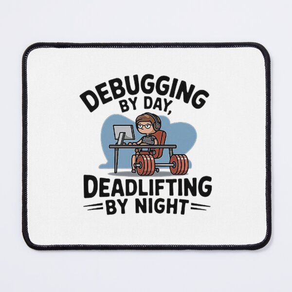 Item preview, Debugging by Day, Deadlifting by Night - Funny Programmer Fitness Design designed and sold by love3617.