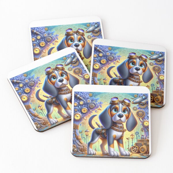 Item preview, Steampunk Bluetick Coonhound designed and sold by Sillytoe.