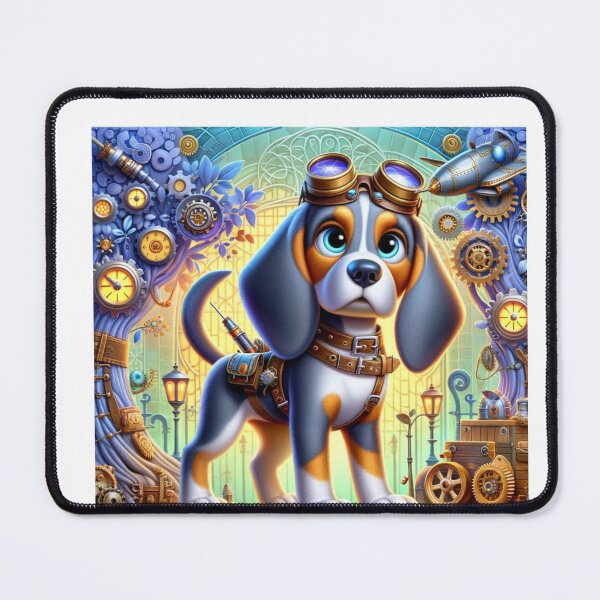 Item preview, Steampunk Bluetick Coonhound designed and sold by Sillytoe.