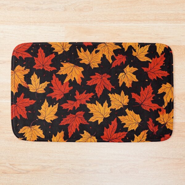 Item preview, Fall Red Orange Foxy Leaves Pattern designed and sold by GrinGalore.