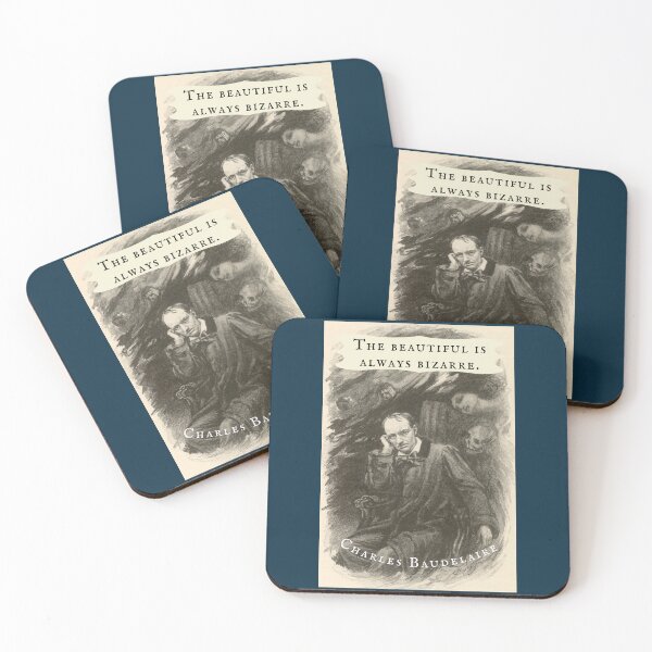 Item preview, Charles Baudelaire quote: The beautiful is always bizarre.  designed and sold by artbleed.