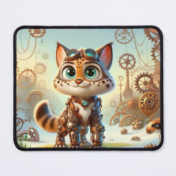 Item preview, Steampunk Bobcat designed and sold by Sillytoe.