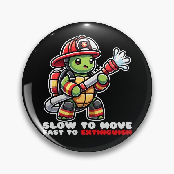Item preview, Turtle Firefighter - Slow to Move Fast to Extinguish designed and sold by MaateoDesign.