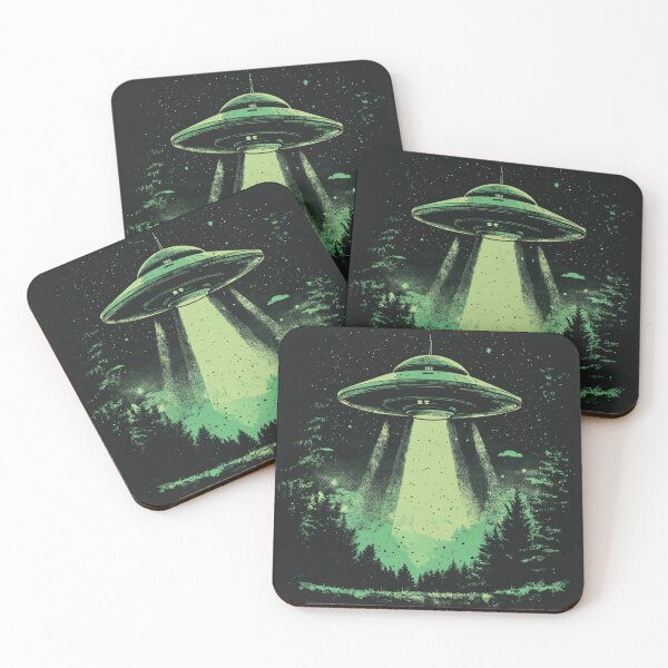 Item preview, Aliens Retro Ufo Art designed and sold by GrinGalore.
