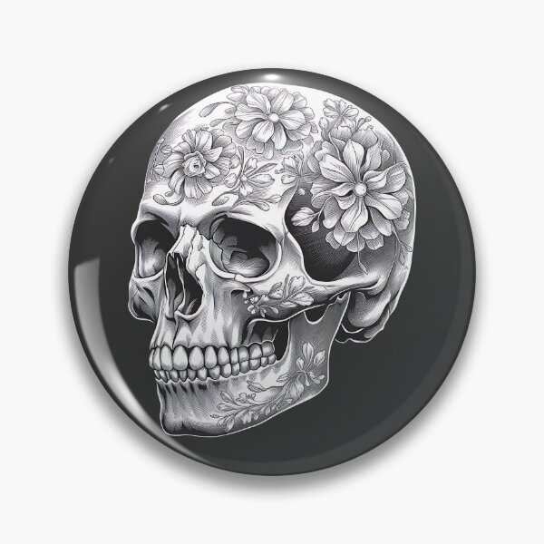 Item preview, Skull Floral designed and sold by CookiesMerch.