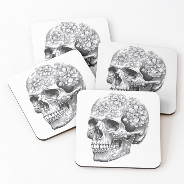 Item preview, Skull Floral designed and sold by CookiesMerch.