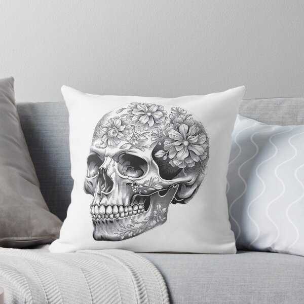 Item preview, Skull Floral designed and sold by CookiesMerch.