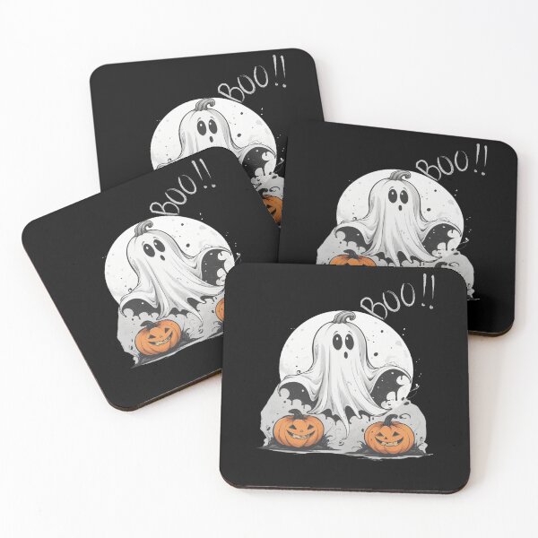 Item preview, Funny Confused Ghost Pumpkin Boo designed and sold by FreeStyleTrend.