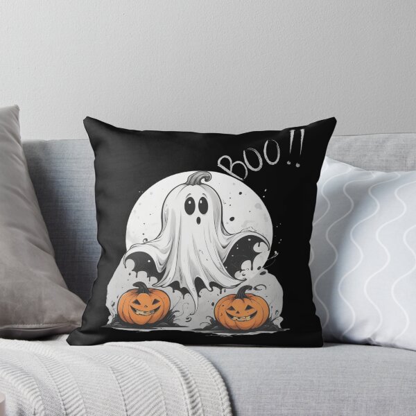 Item preview, Funny Confused Ghost Pumpkin Boo designed and sold by FreeStyleTrend.
