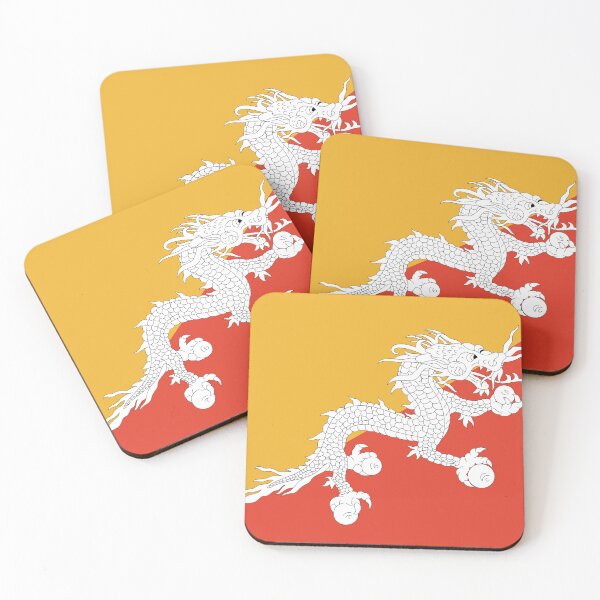 Item preview, Bhutan Flag Print: Strength, Harmony, and Spirituality designed and sold by communedesigns.