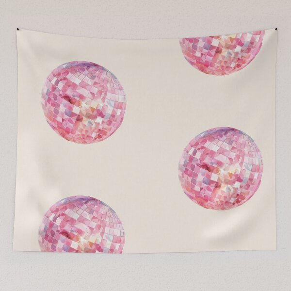 Aperçu de l'œuvre Boule à facettes rose créée et vendue par cadinera.