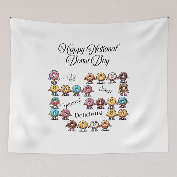 Item preview, Happy National Donut Day designed and sold by S4G Tees.