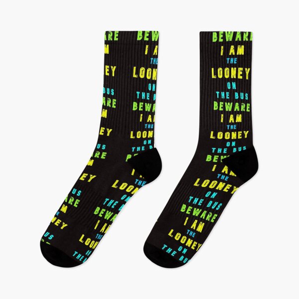 Item preview, Beware - I am The Looney On The Bus designed and sold by AlienAlmanac.