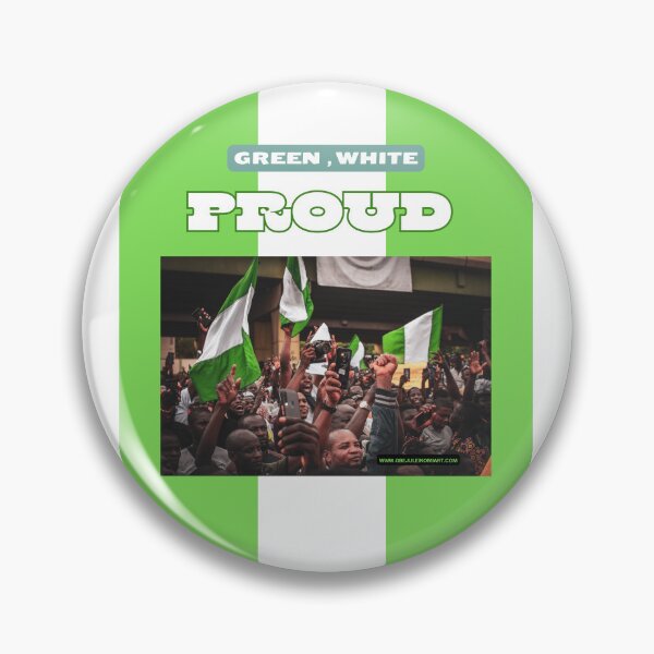 Item preview, Green, White Proud designed and sold by gbejule-ikomi.