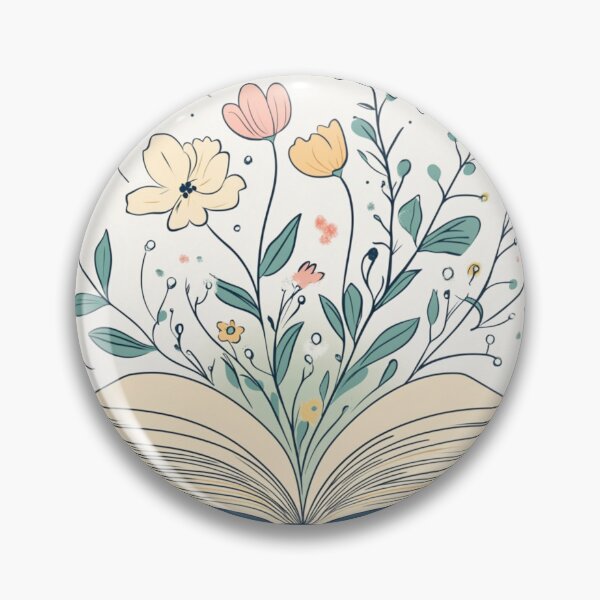 Item preview, Open Book With Flowers Art designed and sold by GrinGalore.