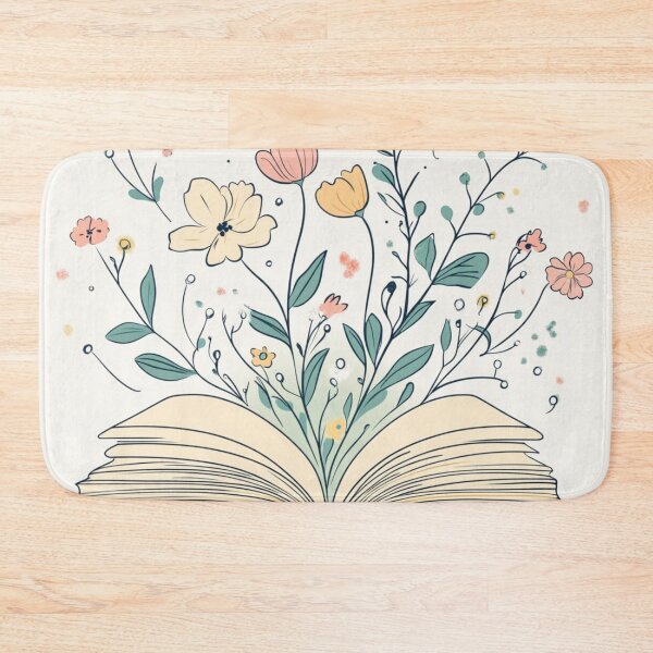 Item preview, Open Book With Flowers Art designed and sold by GrinGalore.