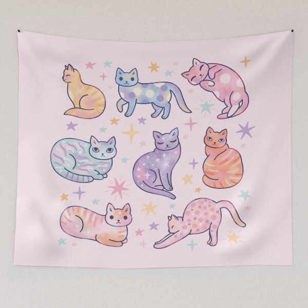 Item preview, Pastel Cats designed and sold by CarlyWatts.