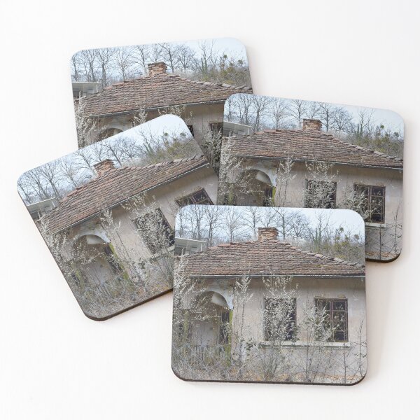 Item preview, Abandoned house with a weathered red-tiled roof designed and sold by Anastasia Kaneva.