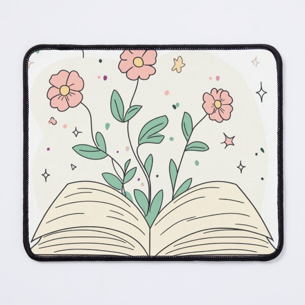 Item preview, Open Book With Flowers Three Branches Art designed and sold by GrinGalore.