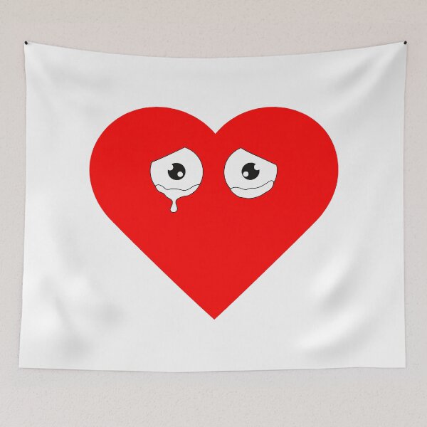 Item preview, Sad Crying Red Heart designed and sold by larissa-myrie.