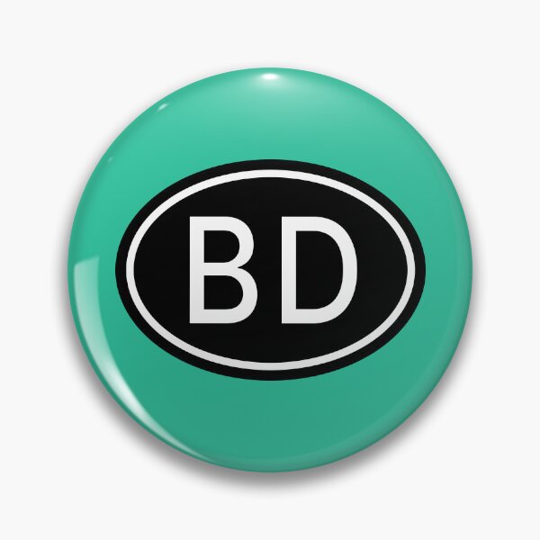 Item preview, BD Initials Monogram Oval White Letters designed and sold by Jeallan Designs.