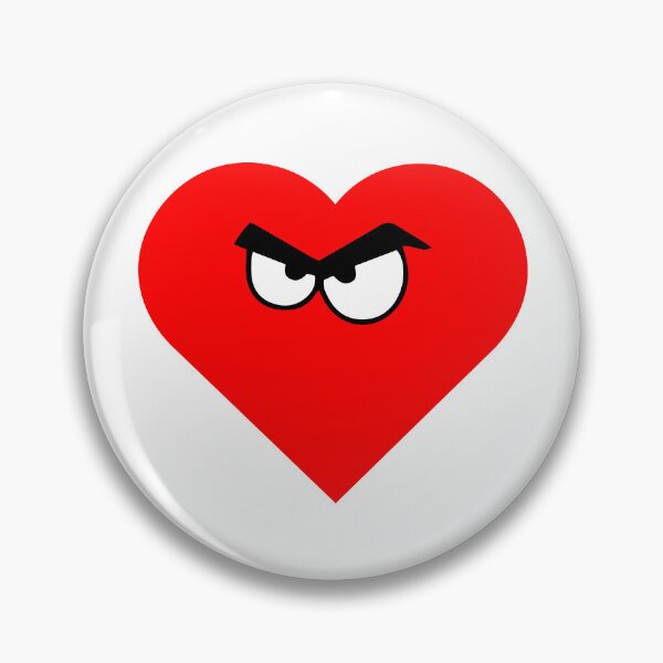 Item preview, Angry Red Heart With Thick Unibrow  designed and sold by larissa-myrie.