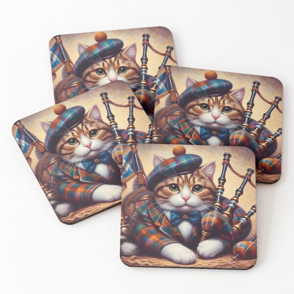 Item preview, Scottish Cat with Bagpipes designed and sold by Azrora.