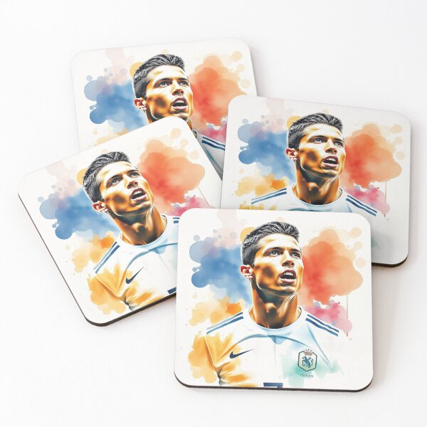 Item preview, Cristiano Ronaldo Watercolor Panting  designed and sold by Juana-.