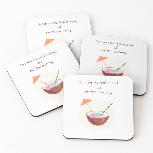 Item preview, Go Where the Wifi is Weak & Rum is Strong designed and sold by Monedesign.