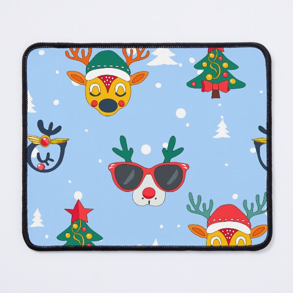 Item preview, Blue Festive Reindeer Christmas Pattern. designed and sold by Anastasiia Yurevych.