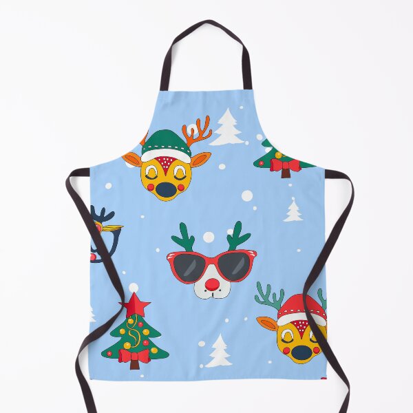Item preview,  Blue Festive Reindeer Christmas Pattern.  designed and sold by Anastasiia Yurevych.