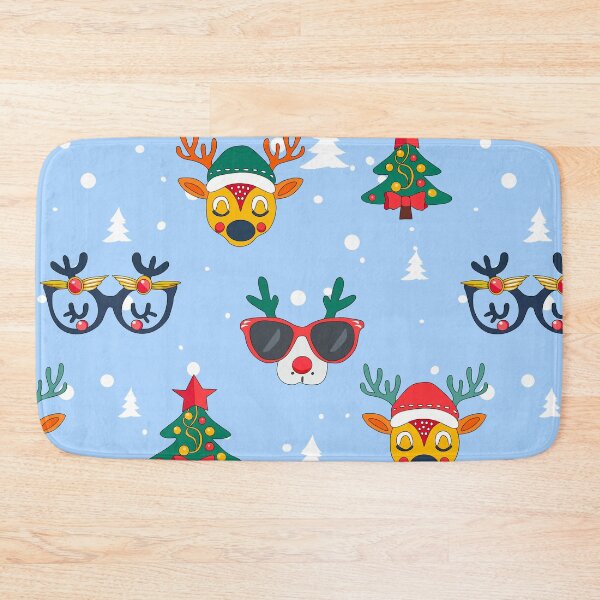 Item preview,  Blue Festive Reindeer Christmas Pattern.  designed and sold by Anastasiia Yurevych.