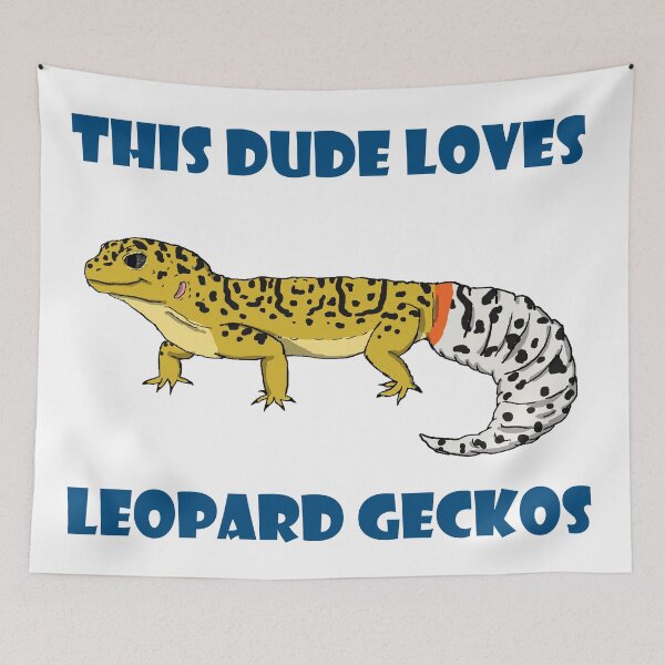 Item preview, This Dude Loves Leopard Geckos designed and sold by christywoowoo.