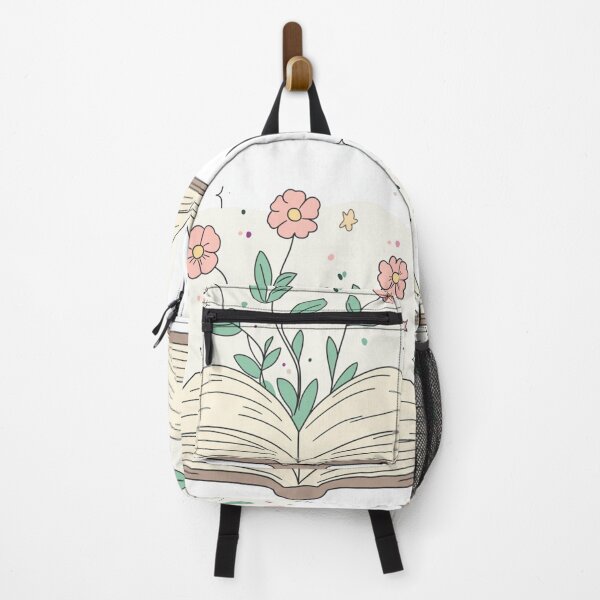 Item preview, Open Book With Flowers Three Branches Art designed and sold by GrinGalore.