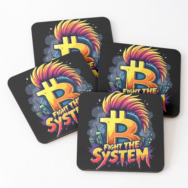 Item preview, Bitcoin Rebellion – Fight The System designed and sold by nbg2012.