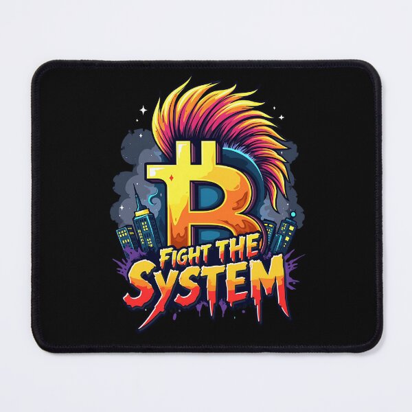 Item preview, Bitcoin Rebellion – Fight The System designed and sold by nbg2012.