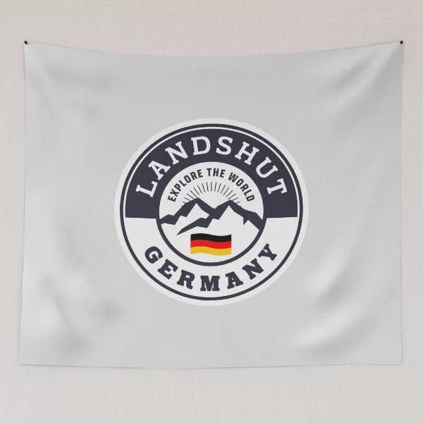 Item preview, Landshut Germany Black and White Crest designed and sold by World Designs.