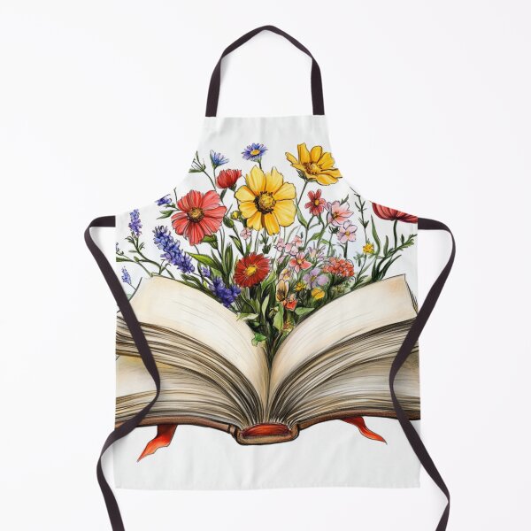Item preview, Open Book With Flowers Pencil Art designed and sold by GrinGalore.
