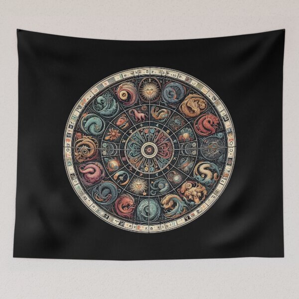 Item preview, Zodiac Wheel Reimagined designed and sold by pumsquare.