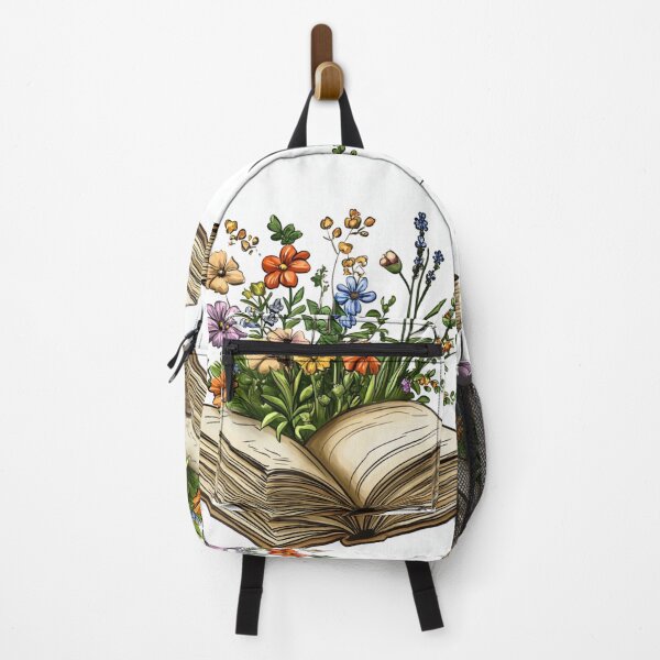 Item preview, Open Book With Flowers Rich Color Art designed and sold by GrinGalore.