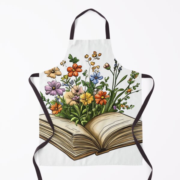 Item preview, Open Book With Flowers Rich Color Art designed and sold by GrinGalore.