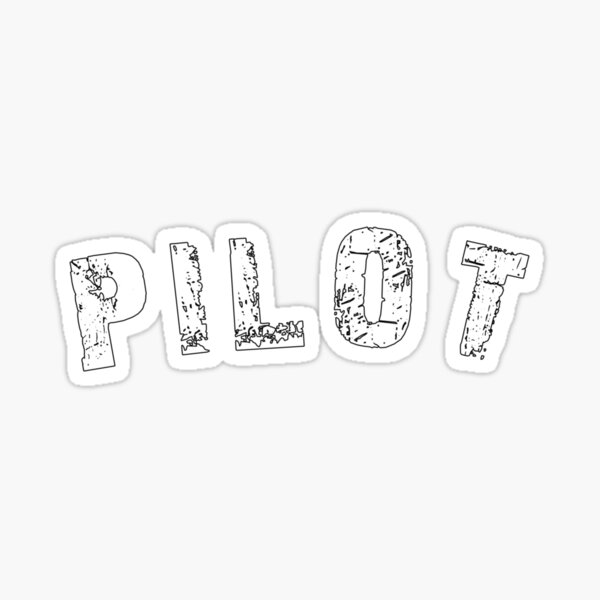 Item preview, Pilot text for black shirts designed and sold by L3hrja.