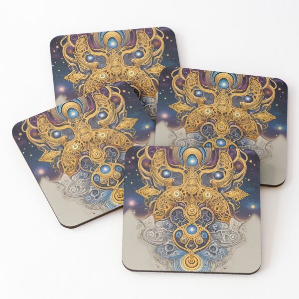 Item preview, Golden Cosmos: Intricate Galactic Patterns designed and sold by FocusedArt.