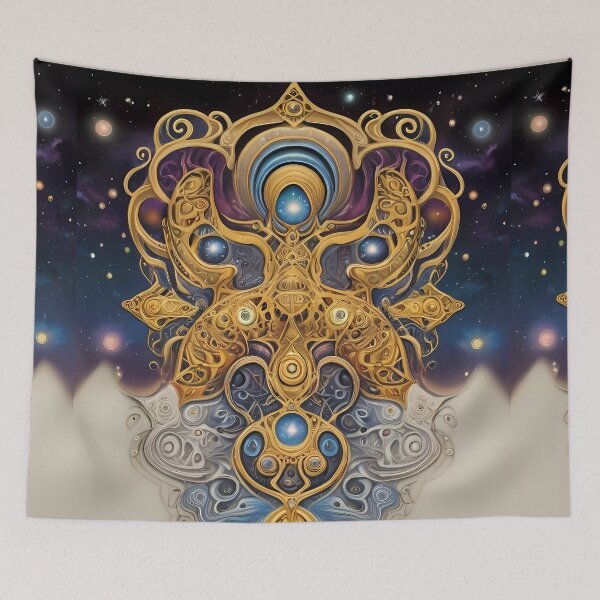 Item preview, Golden Cosmos: Intricate Galactic Patterns designed and sold by FocusedArt.