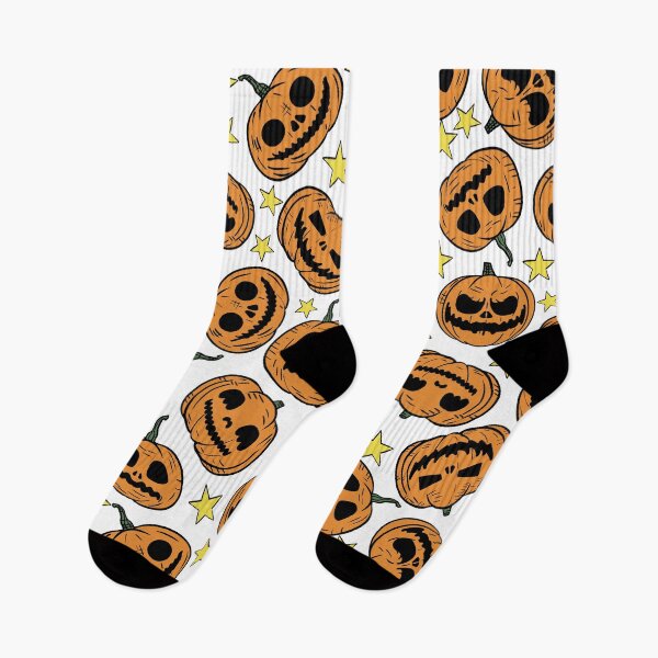Item preview, Halloween Pumpkins Seamless Pattern Retro Cartoon White Background  designed and sold by Carlo-Atzei.