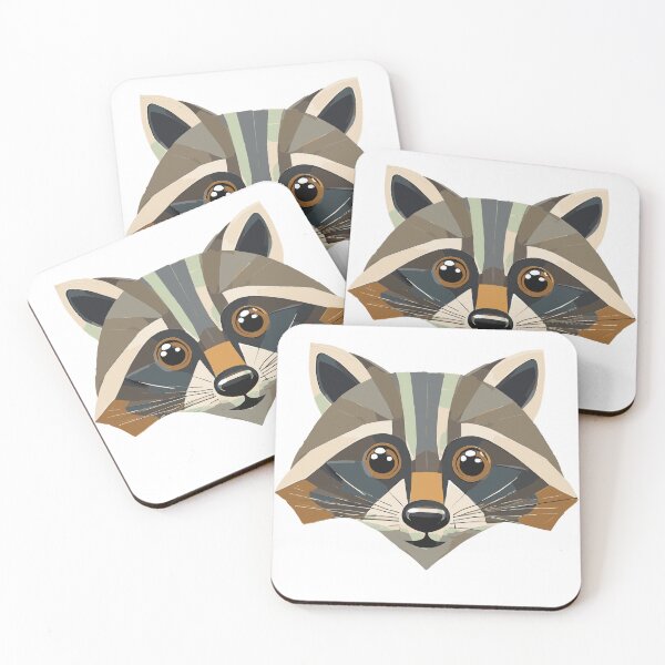Item preview, Geometric Raccoon designed and sold by BysonDesigns.