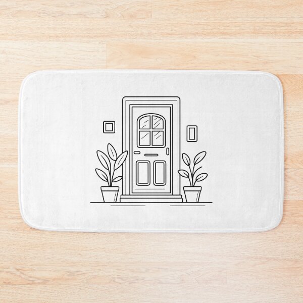 Item preview, Doodle illustration of Modern door with window designed and sold by rasagamastore.