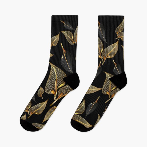Item preview, Noble golden and black leaves designed and sold by gelibolu.
