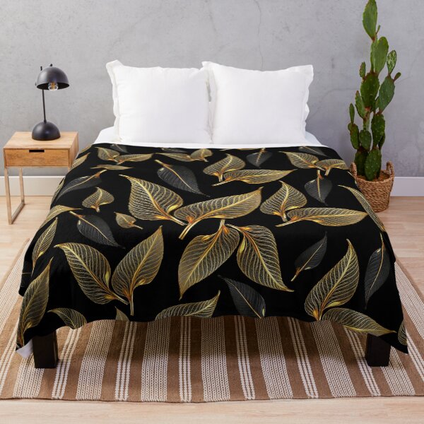 Item preview, Noble golden and black leaves designed and sold by gelibolu.