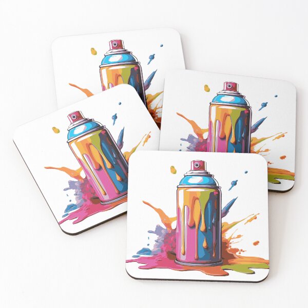 Item preview, Geometric Spray Can – Modern Street Art Design designed and sold by BysonDesigns.